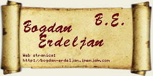 Bogdan Erdeljan vizit kartica